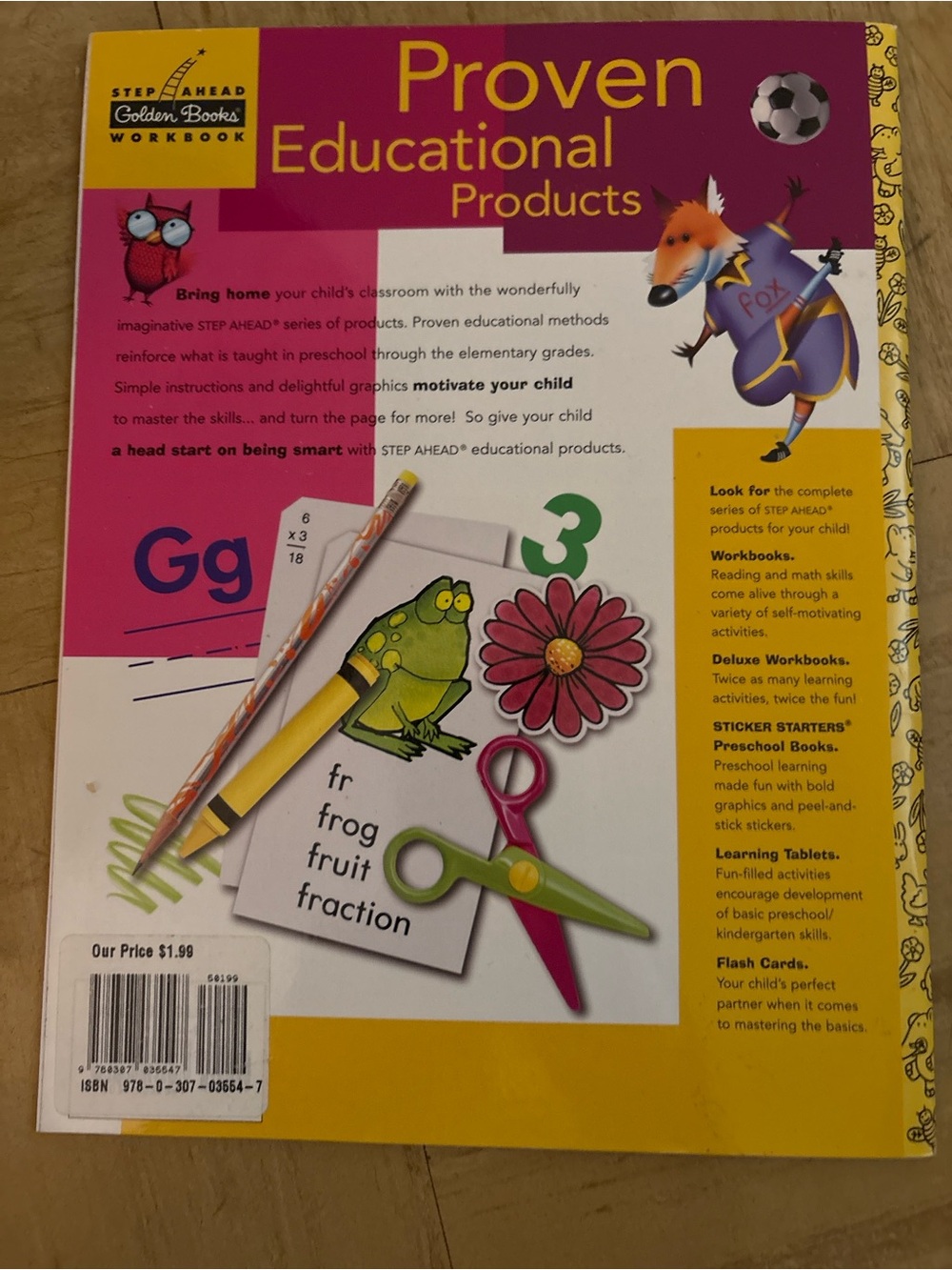 Proven Educational Products Preschool Workbook - Pink & Yellow